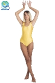 BODY LYCRA SMANICATO DONNA GIALLO ORO